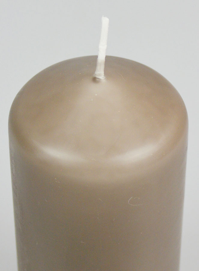 Bougie Décoration 12cm - Taupe (pic 4)