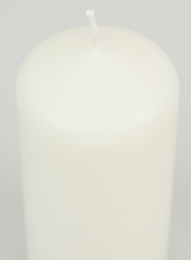 Bougie Décoration 12cm - Blanc Laiteux (pic 4)