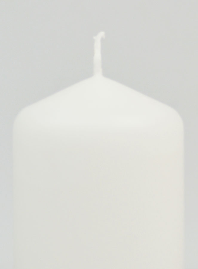 Bougie Décoration 8cm - Blanc Pur (pic 3)