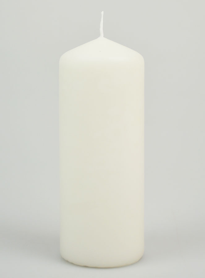 Bougie de Décoration 15cm - Blanc Laiteux (pic 1)