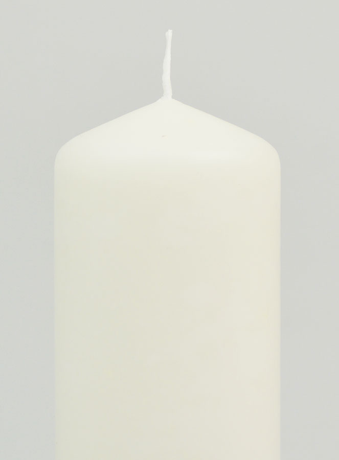 Bougie de Décoration 15cm - Blanc Laiteux (pic 3)