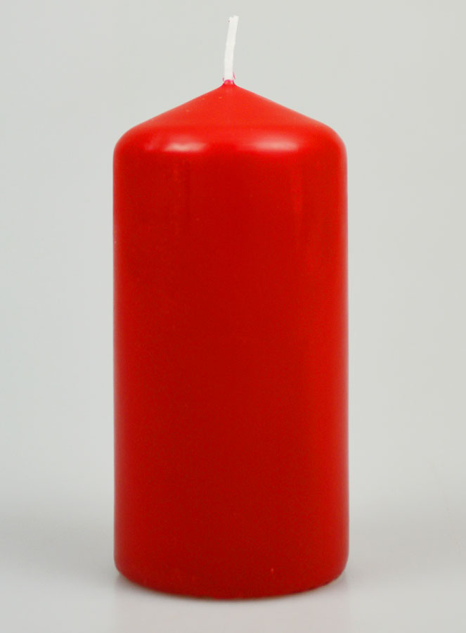 Bougie Décoration 12cm - Rouge (pic 1)