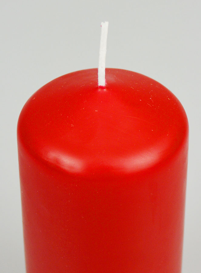 Bougie Décoration 12cm - Rouge (pic 4)