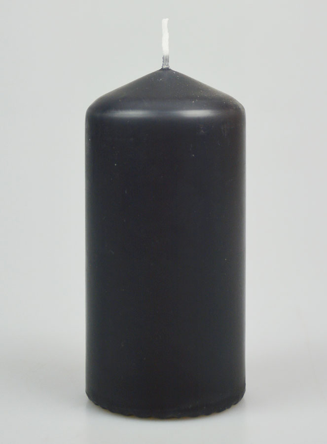 Bougie Décoration 12cm - Anthracite (pic 1)