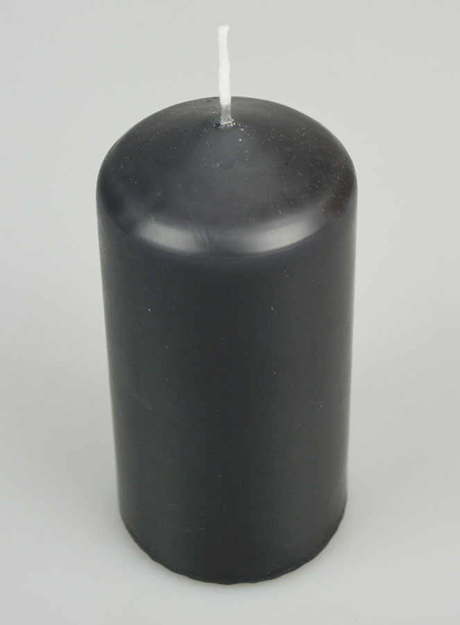 Bougie Décoration 12cm - Anthracite (pic 2)