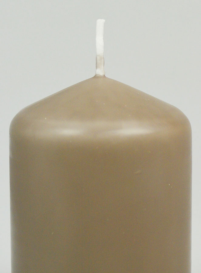 Bougie Décoration 8cm - Taupe (pic 3)