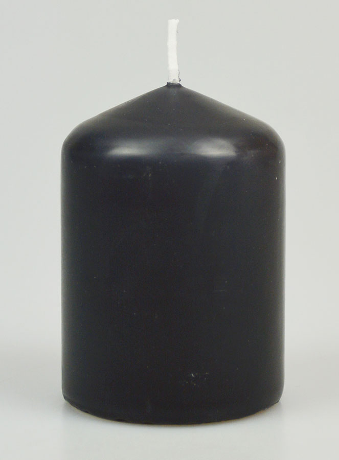 Bougie Décoration 8cm - Anthracite (pic 1)