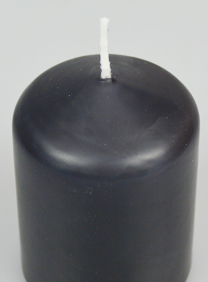 Bougie Décoration 8cm - Anthracite (pic 4)