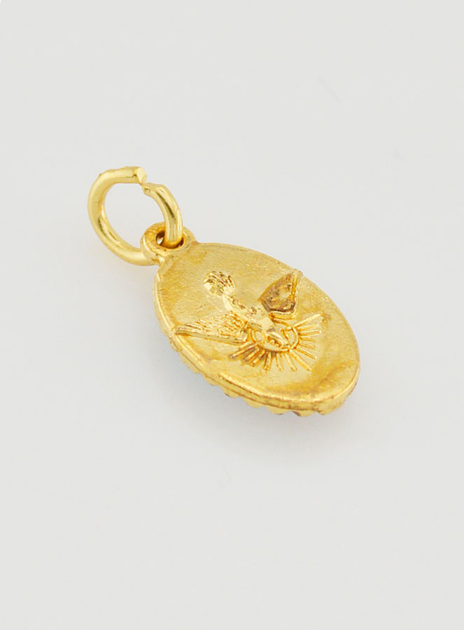Médaille Bord Torsadé 15mm - Vierge Miraculeuse (pic 4)