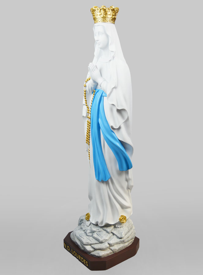 Statue Marie Reine du Ciel  Blanche - 80cm (pic 2)