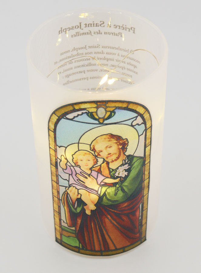 Photophore LED & Prière - Saint Joseph (pic 4)