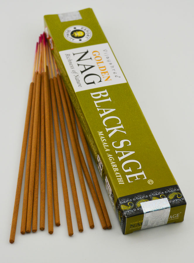 Encens Masala Golden Nag - Sauge Noire (pic 2)