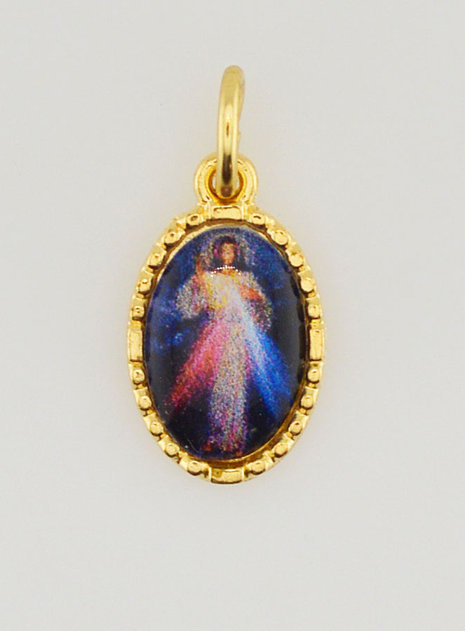 Médaille Bord Torsadé 15mm - Christ Miséricordieux (pic 1)