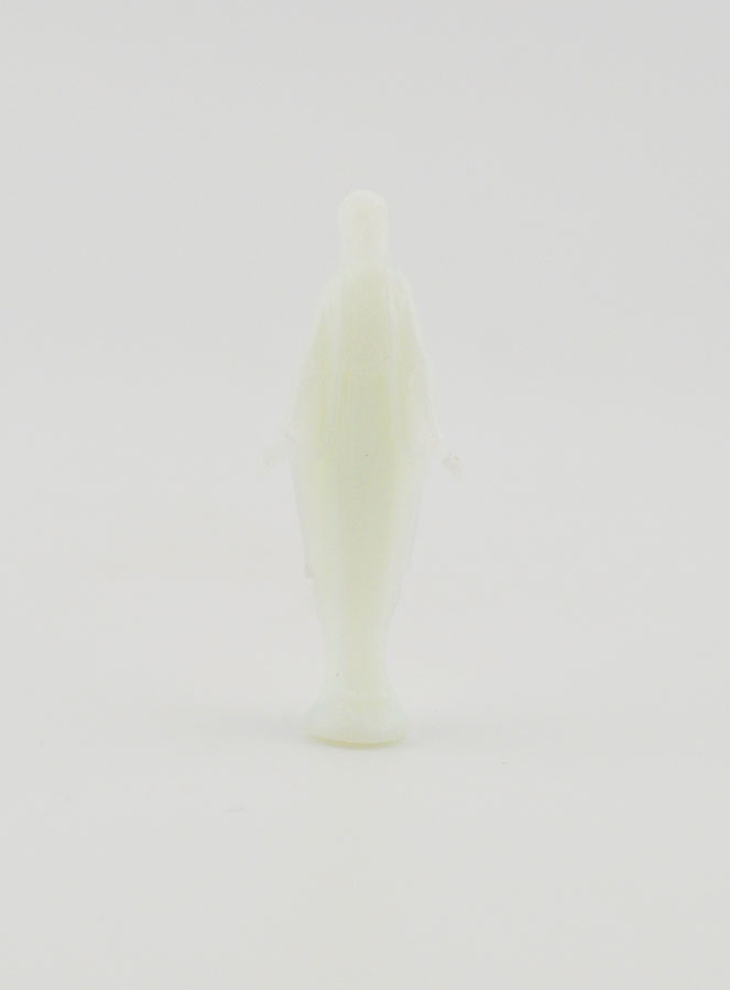 Statue Vierge Miraculeuse Fluo Avec Carte - 8cm (pic 2)