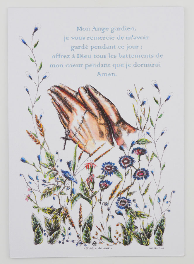 Carte Postale Prière du Soir (pic 1)