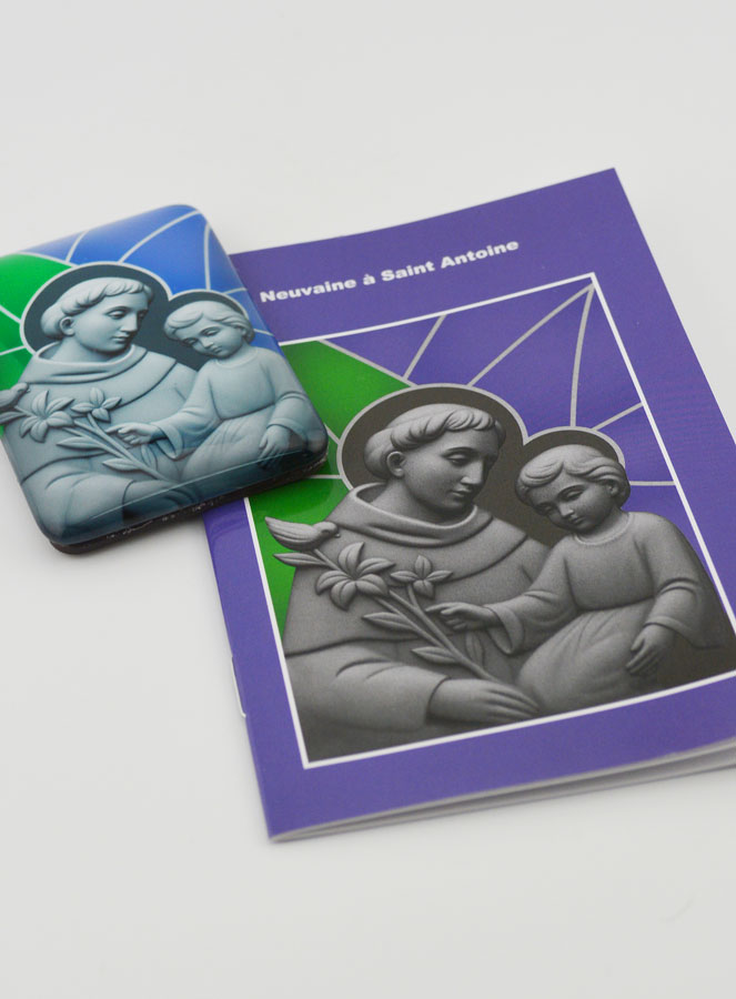 Magnet & Livret de Neuvaine - Saint Antoine (pic 2)