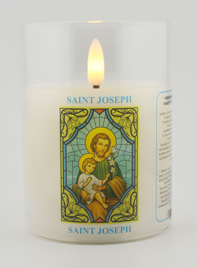 Bougie d'Église à Piles - Saint Joseph (pic 1)