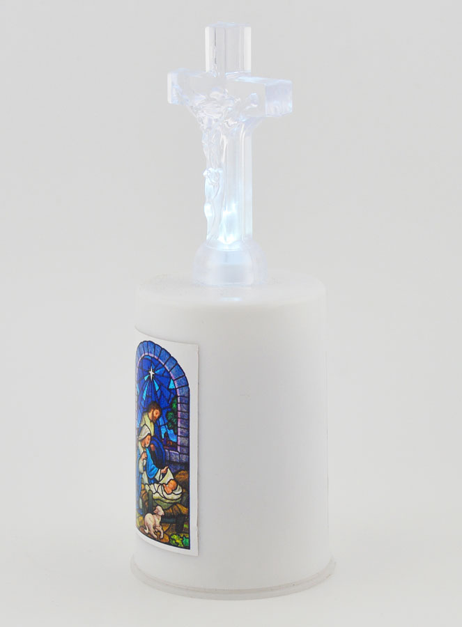 Bougie d'Église à Led - Nativité (pic 3)