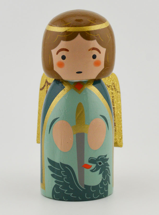 Statue de Saint Michel - 10cm (pic 1)