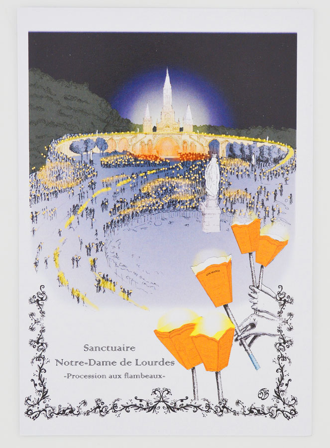 Carte Procession aux Flambeaux - Lourdes (pic 1)