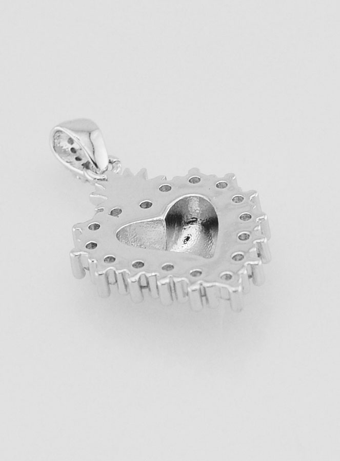 Pendentif Ex-Voto en Laiton Argenté - 18mm (pic 4)
