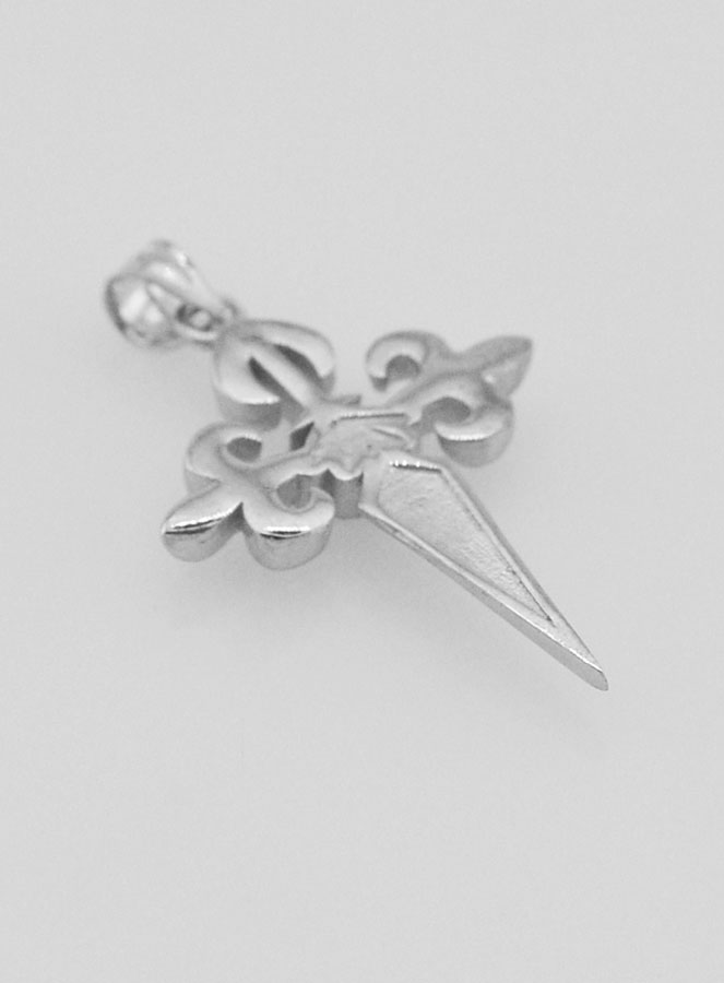Croix de Saint Jacques en Argent - 20mm (pic 4)