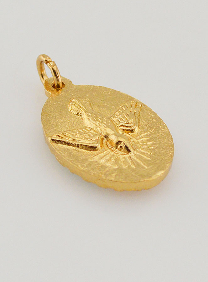 Médaille Bord Torsadé 25mm - Saint Carlo Acutis (pic 4)