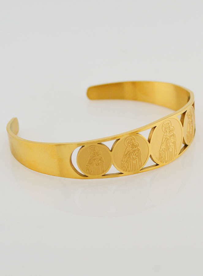 Bracelet Manchette Doré ND du Mont Carmel (pic 3)