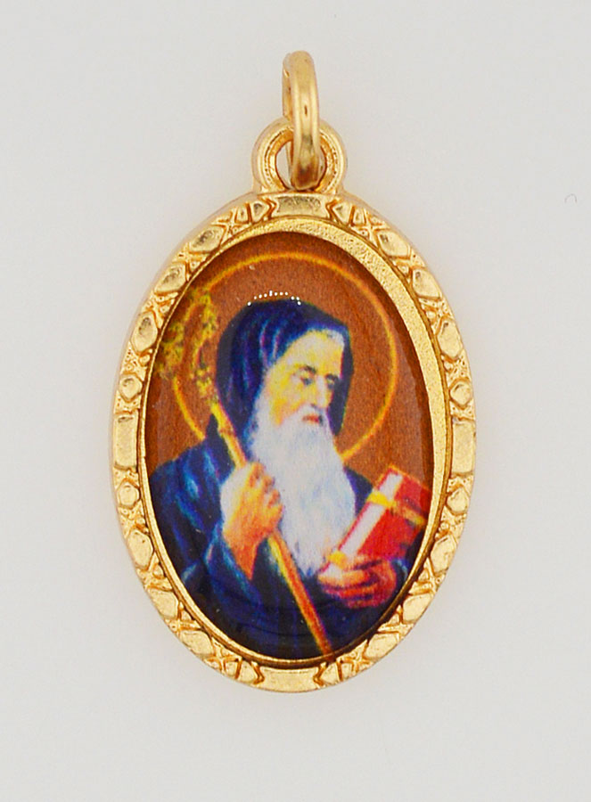 Médaille Bord Torsadé 25mm - Saint Benoît (pic 1)