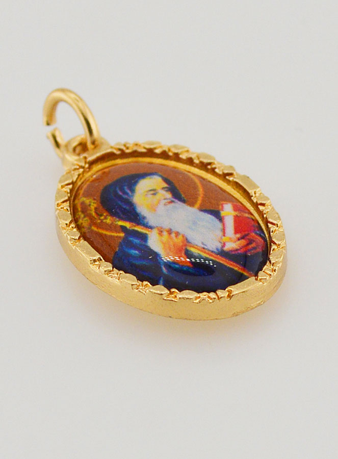 Médaille Bord Torsadé 25mm - Saint Benoît (pic 3)
