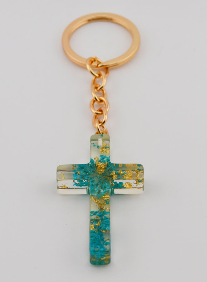 Porte-clés Croix Translucide (pic 2)