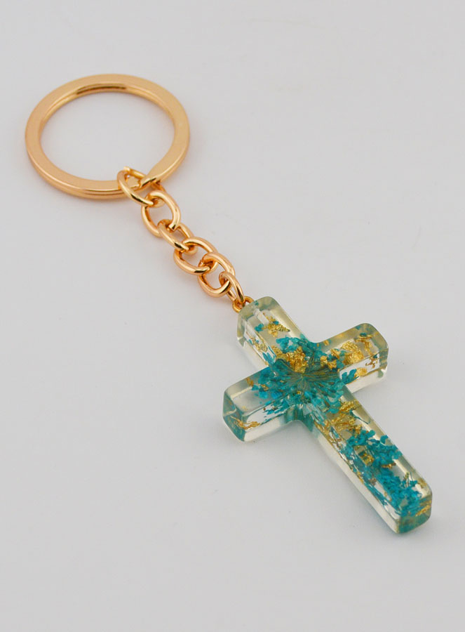 Porte-clés Croix Translucide (pic 3)