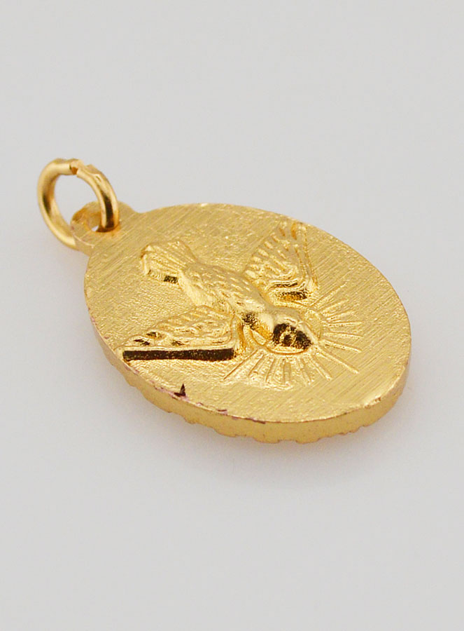 Médaille Bord Torsadé 25mm - Sainte Jeanne d'Arc (pic 4)