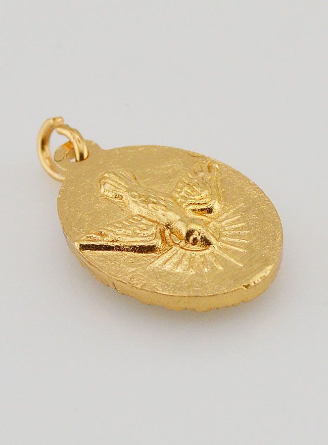 Médaille Bord Torsadé 25mm - Ange Gardien (pic 4)