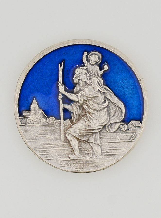 Plaque Auto Magnet de Saint Christophe - 35mm (pic 1)