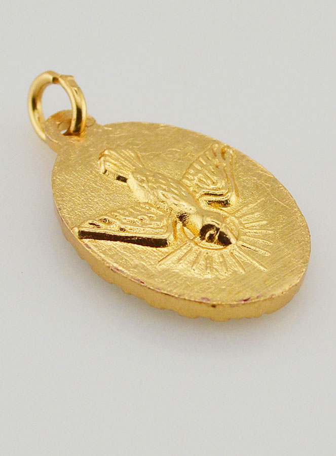Médaille Bord Torsadé 25mm - Christ Miséricordieux (pic 4)