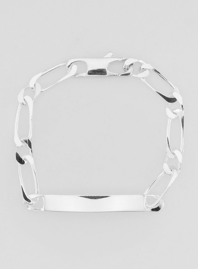 Gourmette Homme en Argent - Maille Figaro 6mm (pic 2)