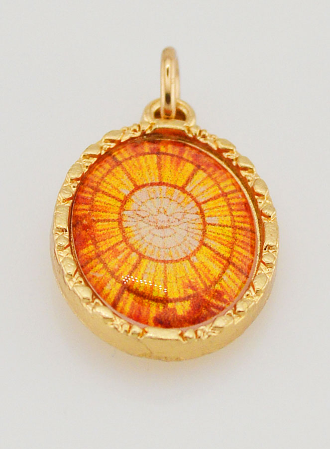 Médaille Bord Torsadé 25mm - Esprit Saint (pic 2)