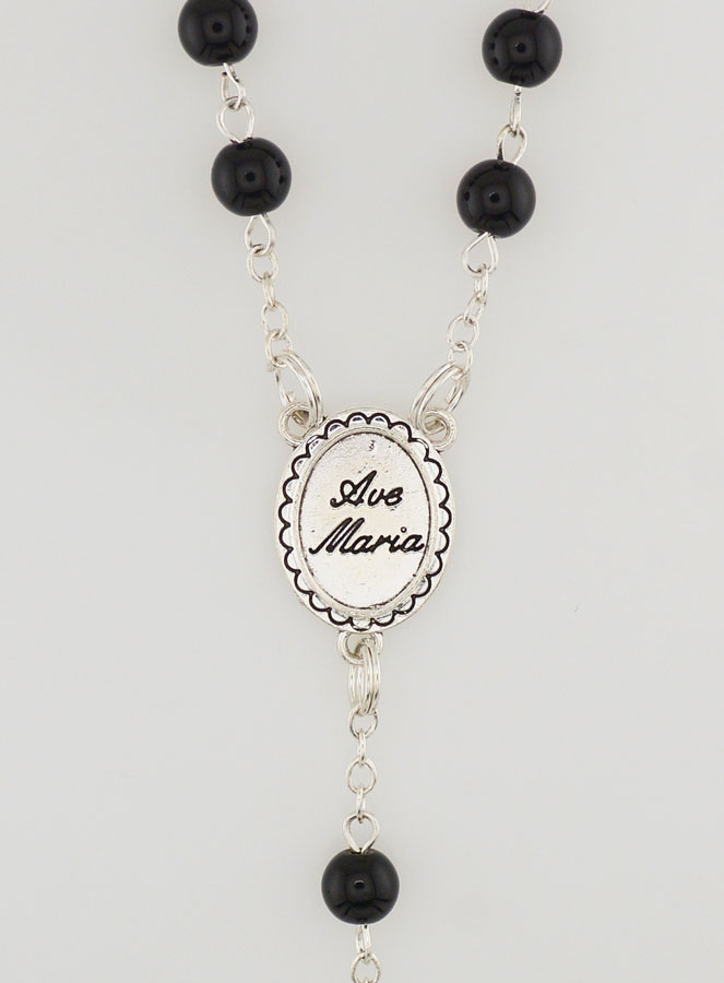 Chapelet Pierres Naturelles - Onyx Noir (pic 4)