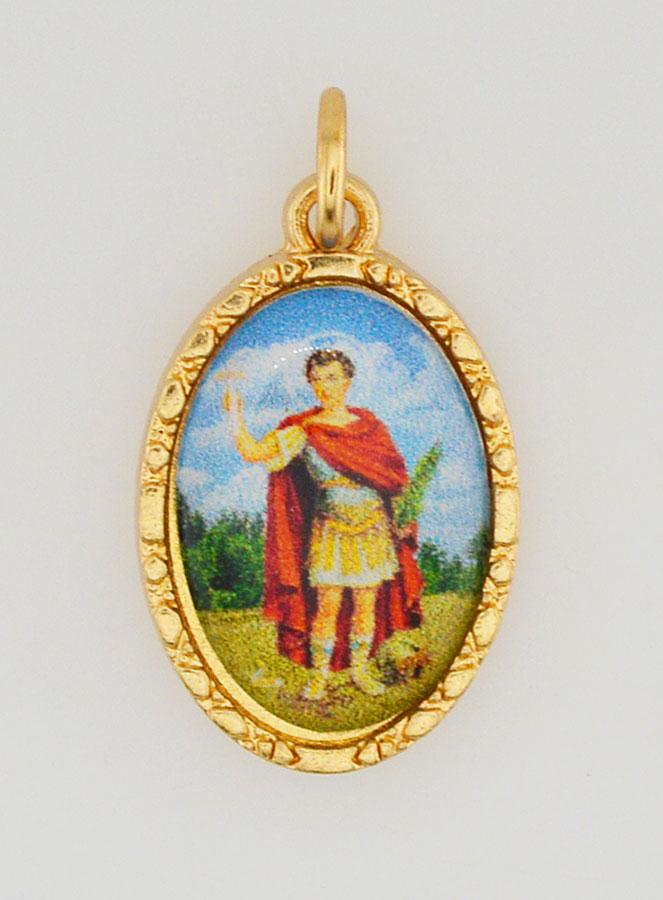 Médaille Bord Torsadé 25mm - Saint Expedit (pic 1)