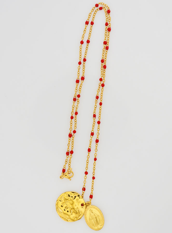 Médaille Miraculeuse + Chaîne Perlée (pic 1)