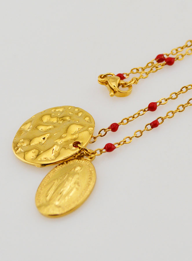 Médaille Miraculeuse + Chaîne Perlée (pic 2)