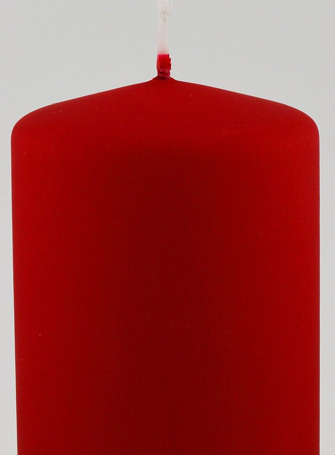 Bougie de Décoration Velours Mat - Rouge (pic 3)
