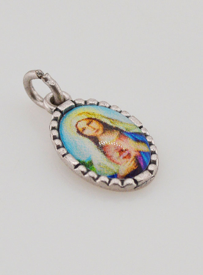 Médaille Bord Torsadé 15mm - Sacré Coeur de Marie (pic 3)