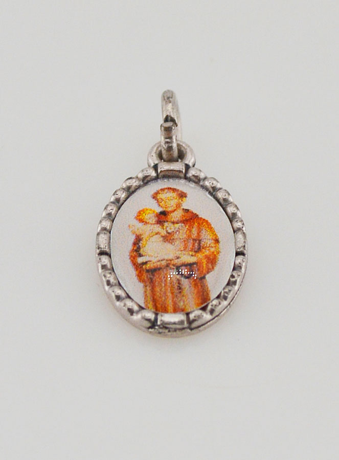 Médaille Bord Torsadé 15mm - Saint Antoine (pic 2)