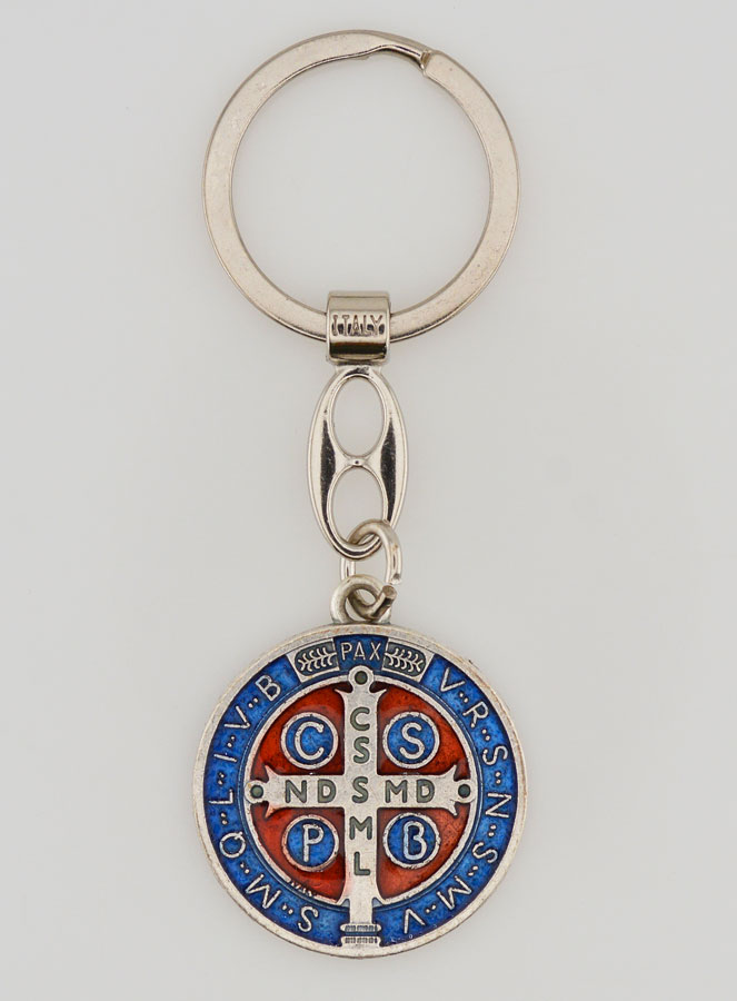 Porte-Clés Médaille de Saint Benoît Colorée (pic 1)