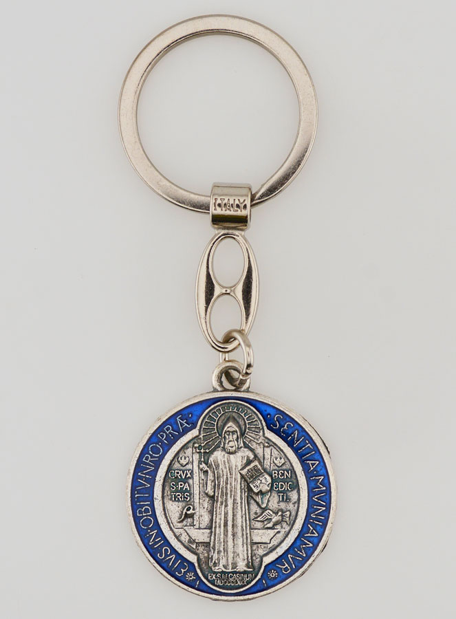 Porte-Clés Médaille de Saint Benoît Colorée (pic 2)