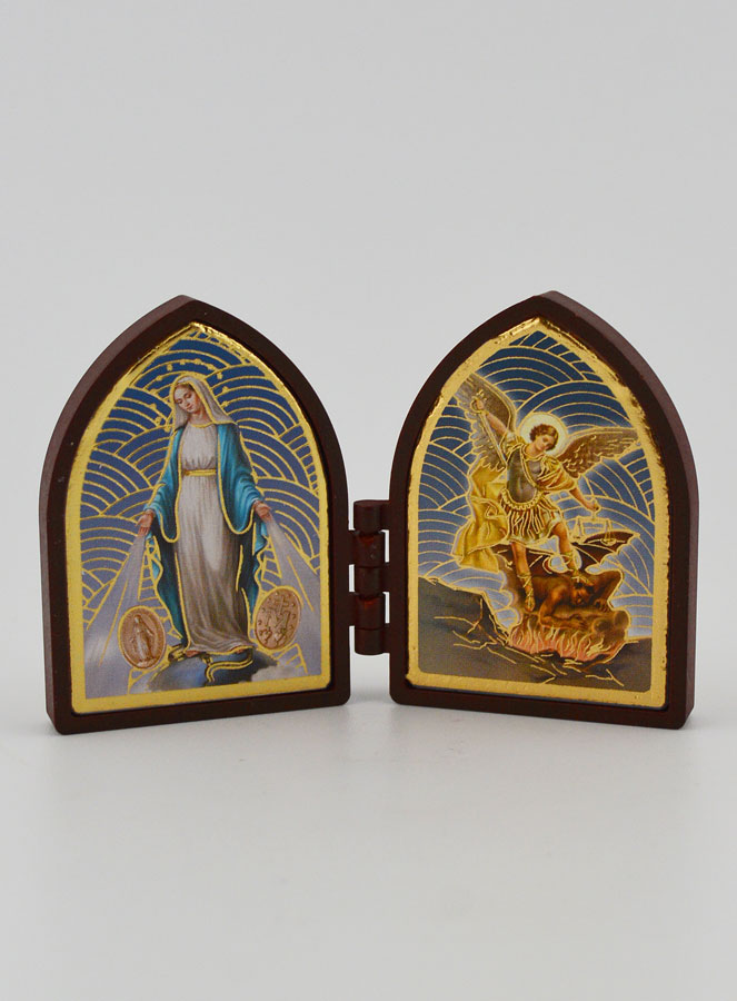 Icône Diptyque Mini - Miraculeuse & Saint Michel (pic 1)