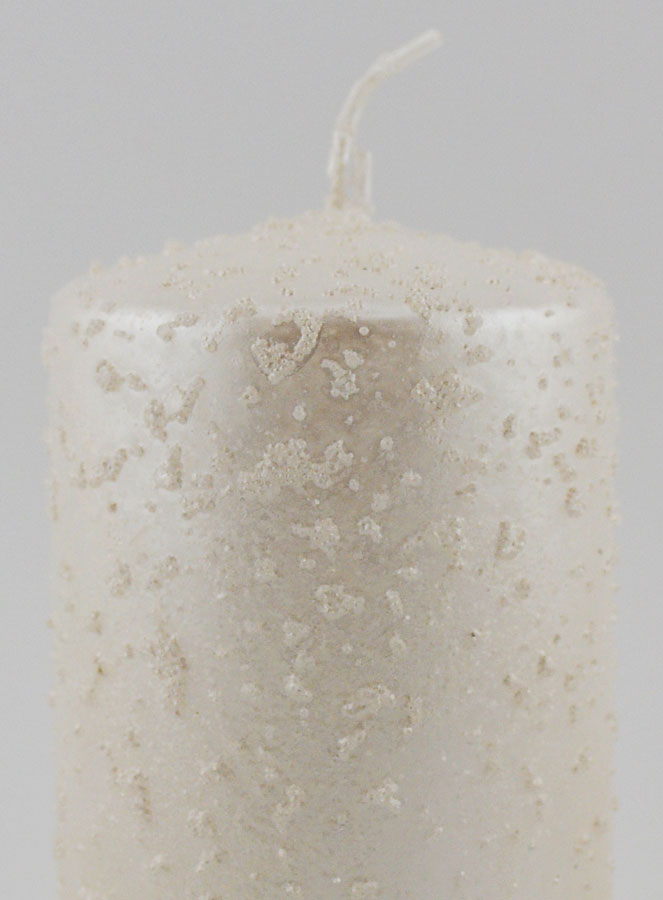 Bougie de Décoration Pailletée - Blanc Perlé (pic 3)