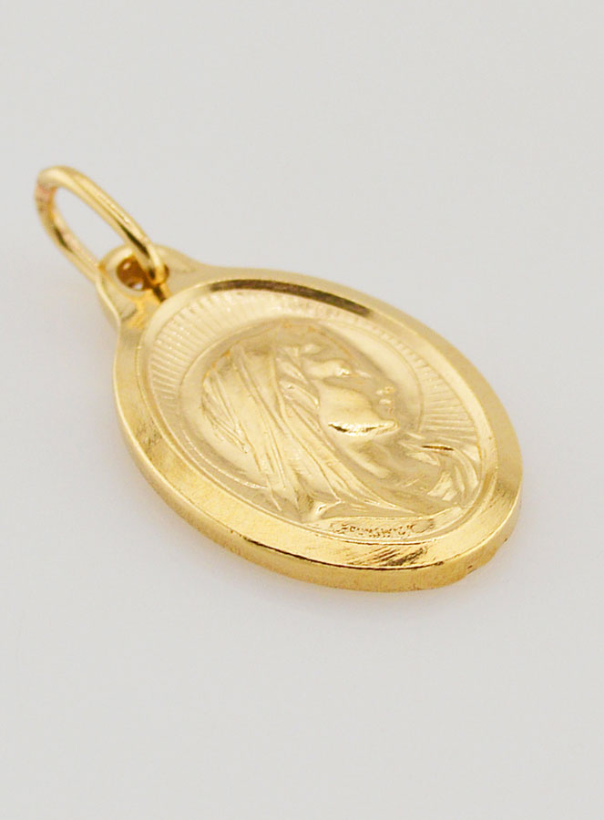 Médaille Vierge Marie de Profil - 25mm (pic 3)
